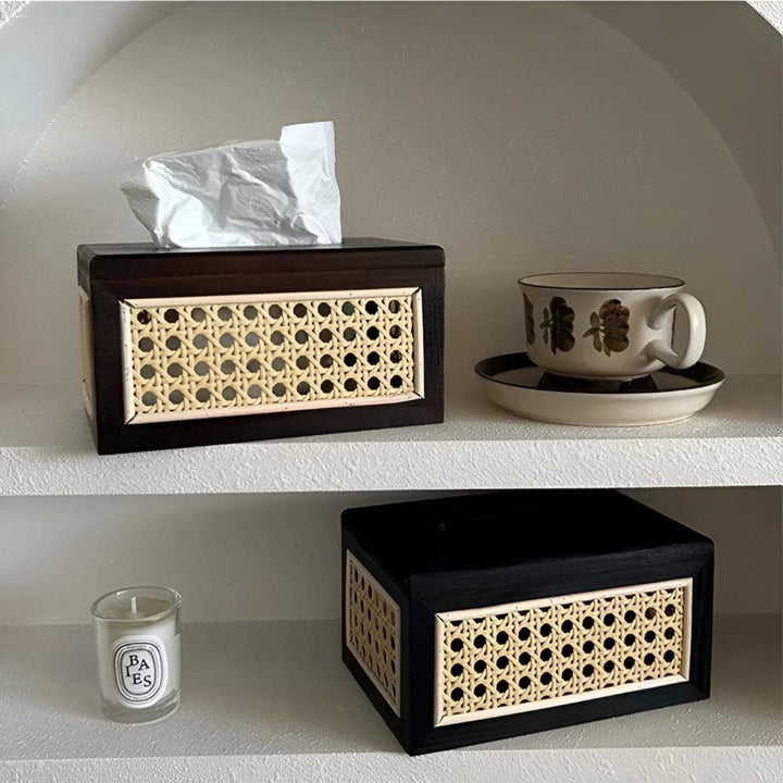 NordAkzent: Scatola per fazzoletti Japandi – moderna, semplice e decorativa per camera da letto e ufficio
