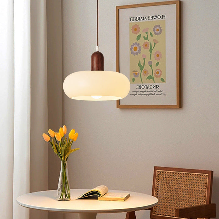 NordCream: Lampada a sospensione LED crema – design scandinavo e luce