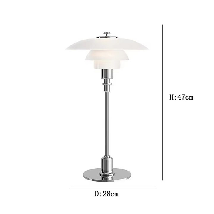 NordLicht: Lampada da Tavolo Design Scandinavo – Lampada LED Moderna per Soggiorno &amp; Ufficio