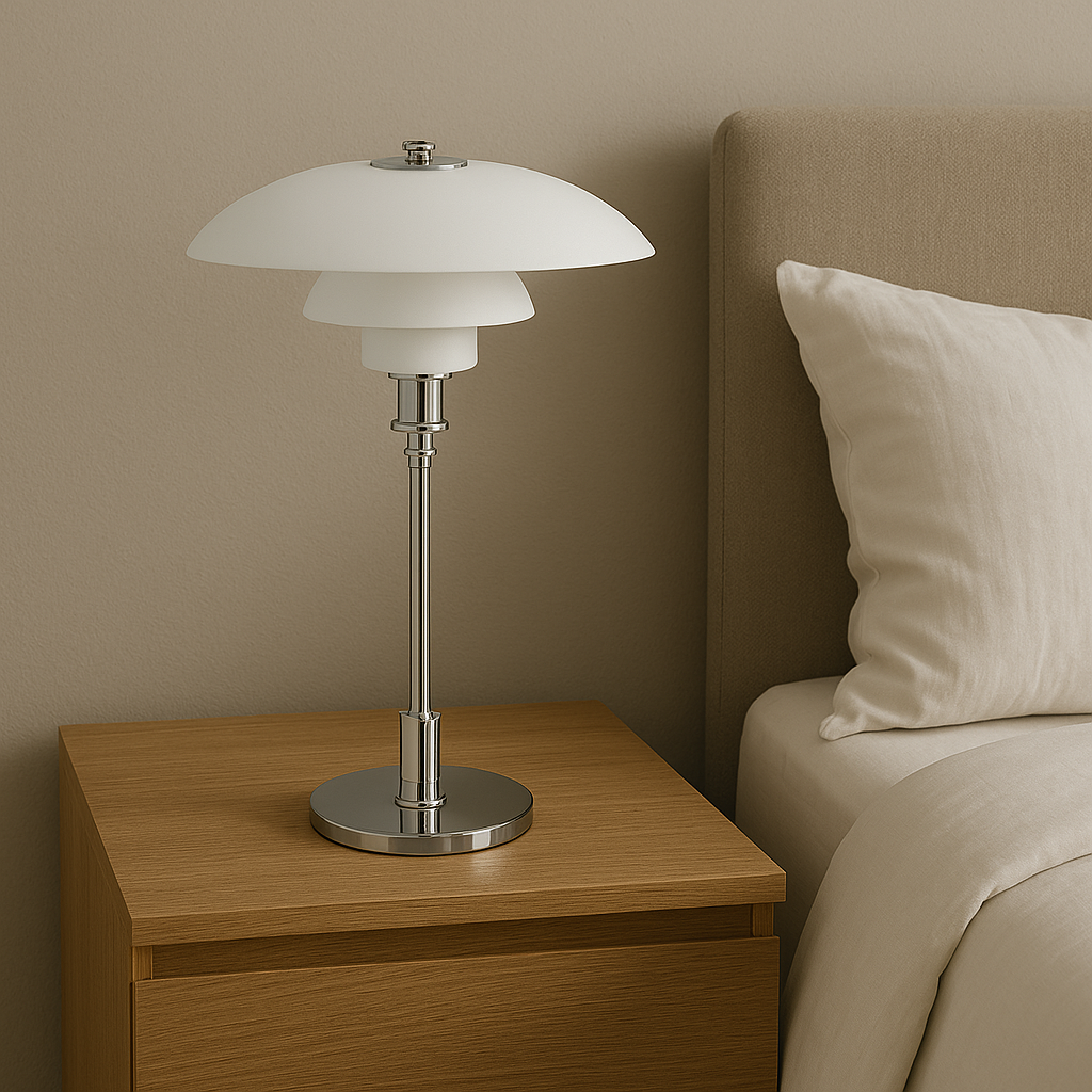 NordLicht: Lampada da Tavolo Design Scandinavo – Lampada LED Moderna per Soggiorno &amp; Ufficio