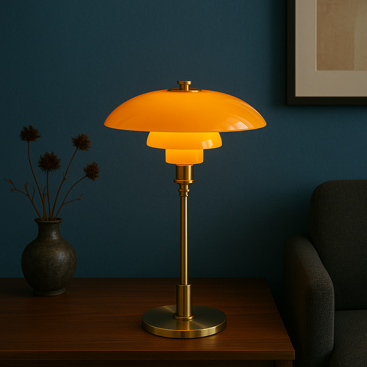 NordLicht: Lampada da Tavolo Design Scandinavo – Lampada LED Moderna per Soggiorno &amp; Ufficio