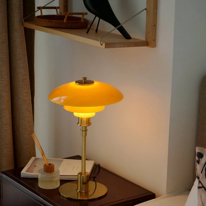 NordLicht: Lampada da Tavolo Design Scandinavo – Lampada LED Moderna per Soggiorno &amp; Ufficio