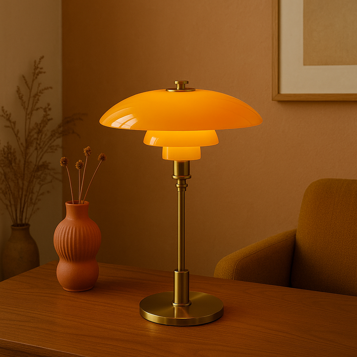 NordLicht: Lampada da Tavolo Design Scandinavo – Lampada LED Moderna per Soggiorno &amp; Ufficio