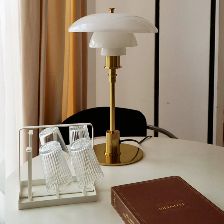 NordLicht: Lampada da Tavolo Design Scandinavo – Lampada LED Moderna per Soggiorno &amp; Ufficio