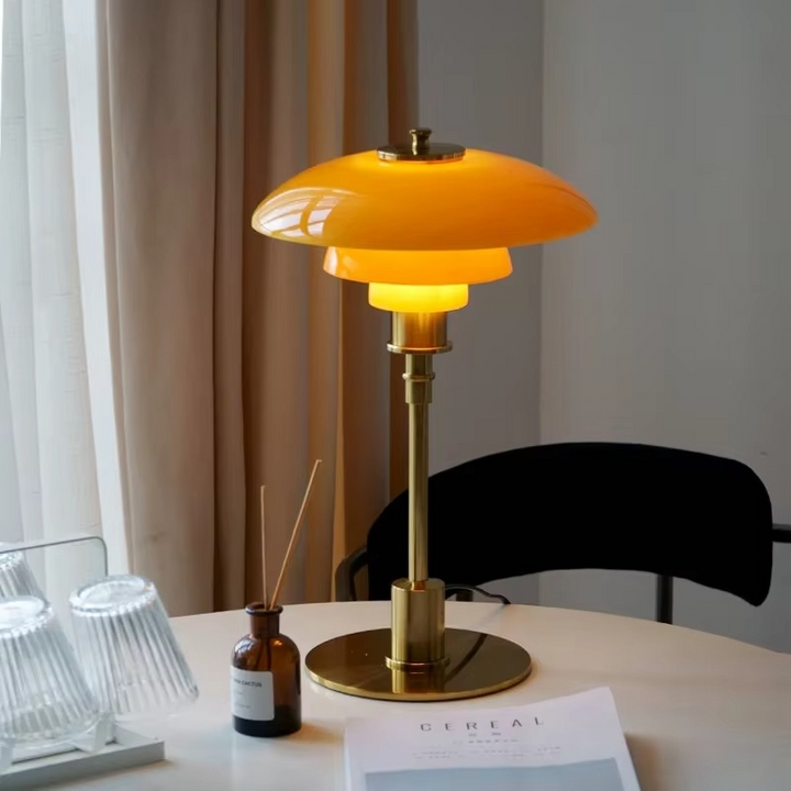 NordLicht: Lampada da Tavolo Design Scandinavo – Lampada LED Moderna per Soggiorno &amp; Ufficio