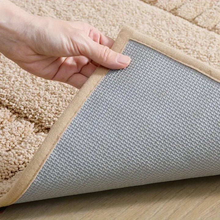 NordLinen: Tappetino da Bagno Antiscivolo in Design a Strisce – Morbido, Assorbente e Lavabile