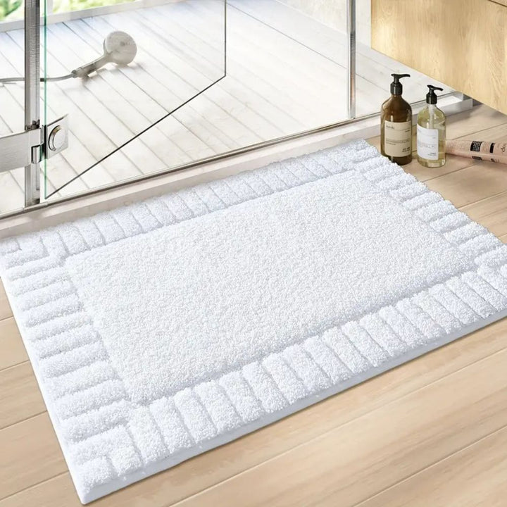 NordLinen: Tappetino da Bagno Antiscivolo in Design a Strisce – Morbido, Assorbente e Lavabile