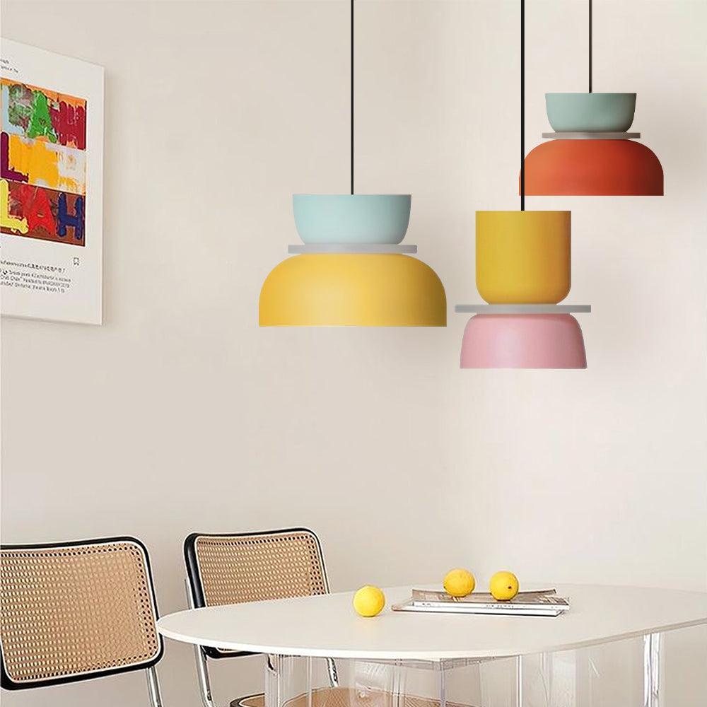 NordLuna: Lampada a sospensione moderna in pastello – Design scandinavo per soggiorno e sala da pranzo
