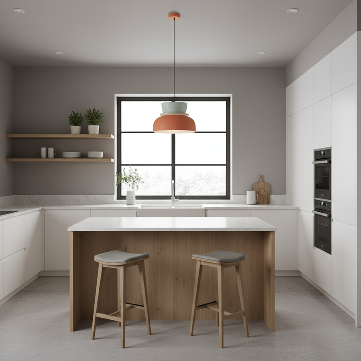 NordLuna: Lampada a sospensione moderna in pastello – Design scandinavo per soggiorno e sala da pranzo