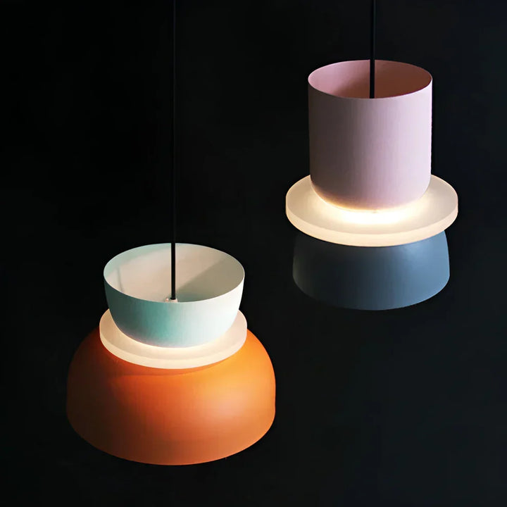 NordLuna: Lampada a sospensione moderna in pastello – Design scandinavo per soggiorno e sala da pranzo