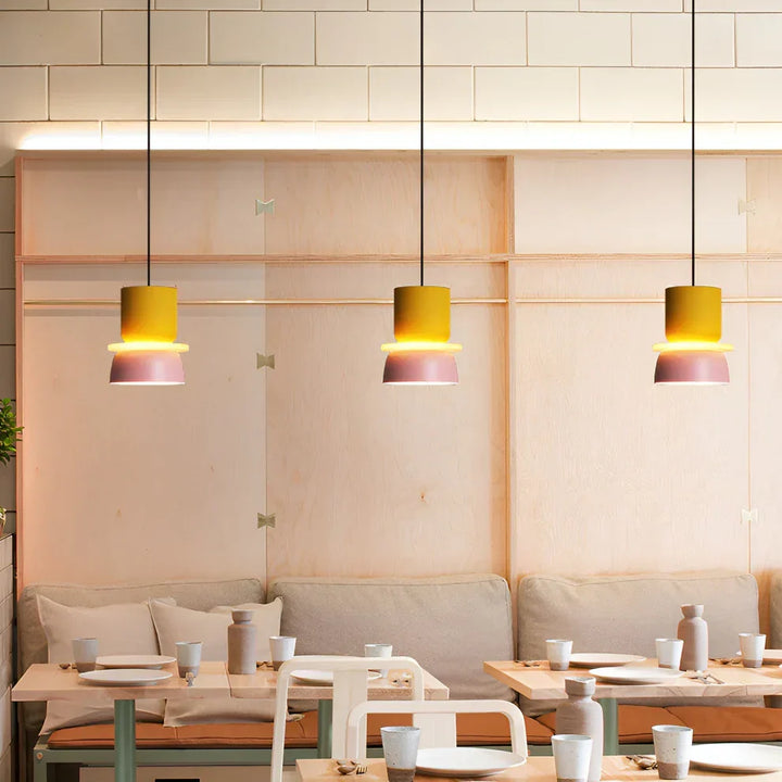 NordLuna: Lampada a sospensione moderna in pastello – Design scandinavo per soggiorno e sala da pranzo