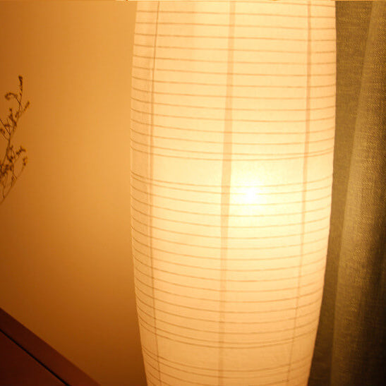 NordSäule: Lampada da terra moderna con paralume in carta di cotone e telaio in metallo, 2 fiamme LED – ideale per soggiorni e stanze di lettura