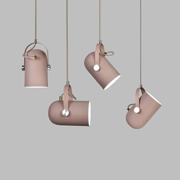 NordWink: Lampada a sospensione in alluminio nordico con forma a goccia angolare – per soggiorno e caffè