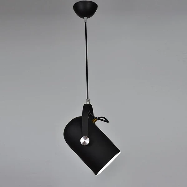 NordWink: Lampada a sospensione in alluminio nordico con forma a goccia angolare – per soggiorno e caffè