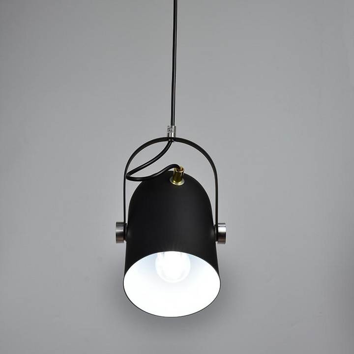 NordWink: Lampada a sospensione in alluminio nordico con forma a goccia angolare – per soggiorno e caffè