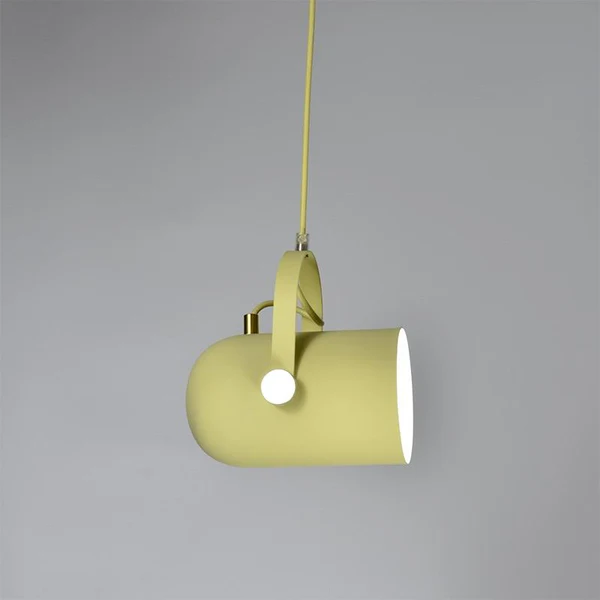 NordWink: Lampada a sospensione in alluminio nordico con forma a goccia angolare – per soggiorno e caffè