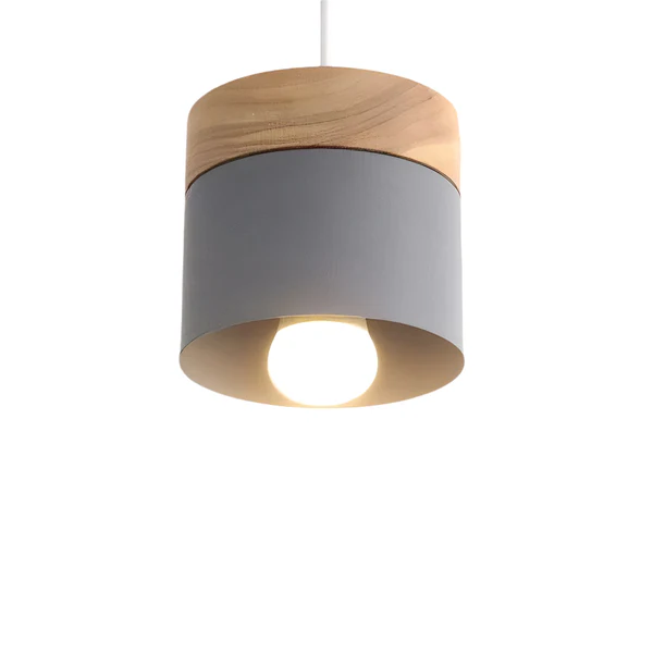 NordiLicht: Lampada a sospensione in legno e metallo – Luce di design colorata per camere dei bambini e angoli lettura