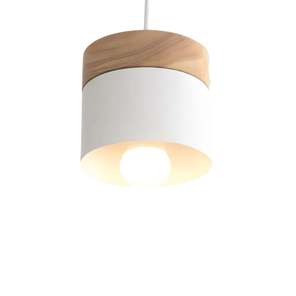 NordiLicht: Lampada a sospensione in legno e metallo – Luce di design colorata per camere dei bambini e angoli lettura