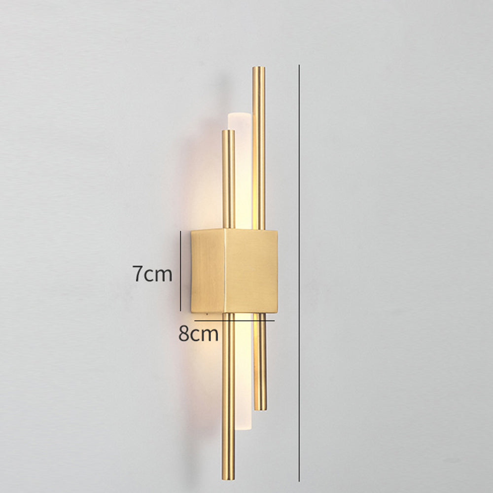 NordicGlanz: Applique LED nera moderna – design lussuoso con oro per soggiorno e sala da pranzo