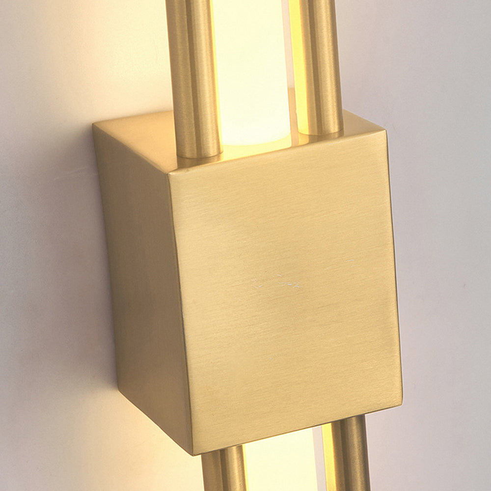 NordicGlanz: Applique LED nera moderna – design lussuoso con oro per soggiorno e sala da pranzo
