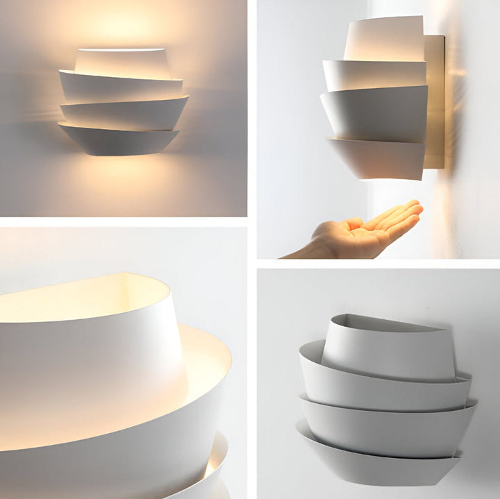 NordicGlow: Applique LED scandinava con doppio riflettore – Design minimalista per spazi eleganti