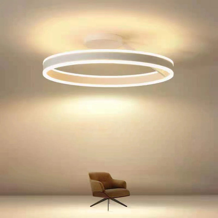 NordicLicht: Lampada da soffitto LED in metallo moderna e minimalista – elegante e luminosa per il soggiorno