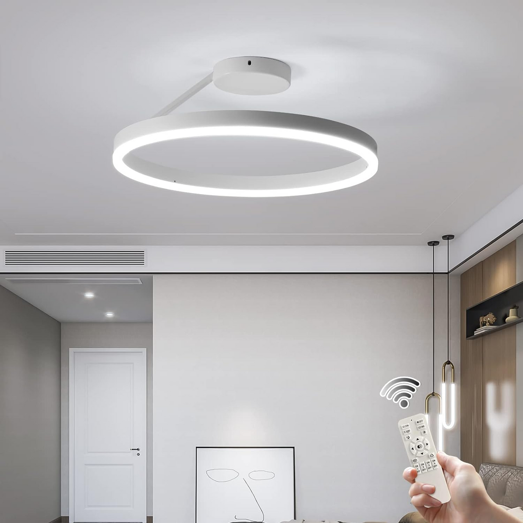 NordicLicht: Lampada da soffitto LED in metallo moderna e minimalista – elegante e luminosa per il soggiorno
