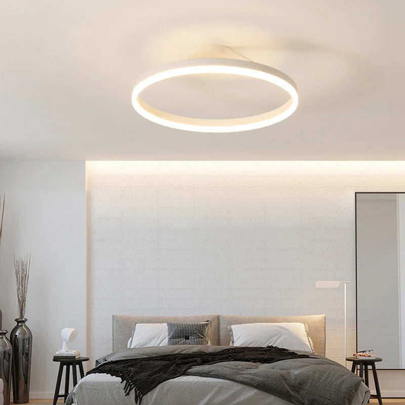 NordicLicht: Lampada da soffitto LED in metallo moderna e minimalista – elegante e luminosa per il soggiorno