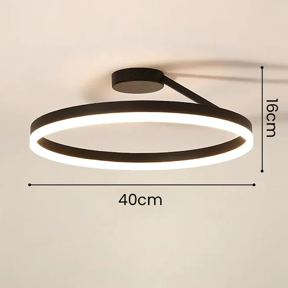 NordicLicht: Lampada da soffitto LED in metallo moderna e minimalista – elegante e luminosa per il soggiorno