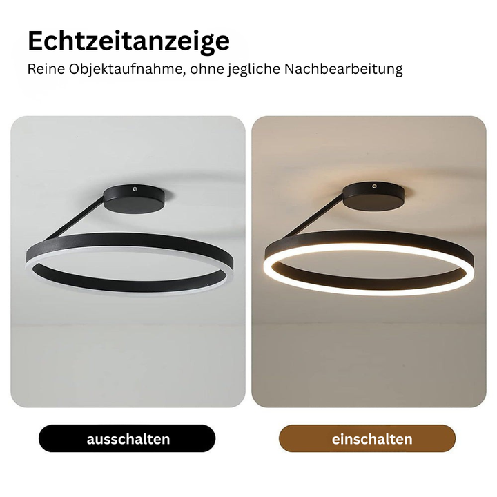 NordicLicht: Lampada da soffitto LED in metallo moderna e minimalista – elegante e luminosa per il soggiorno