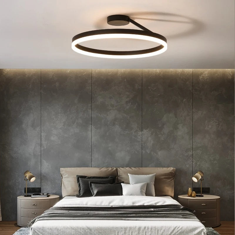 NordicLicht: Lampada da soffitto LED in metallo moderna e minimalista – elegante e luminosa per il soggiorno