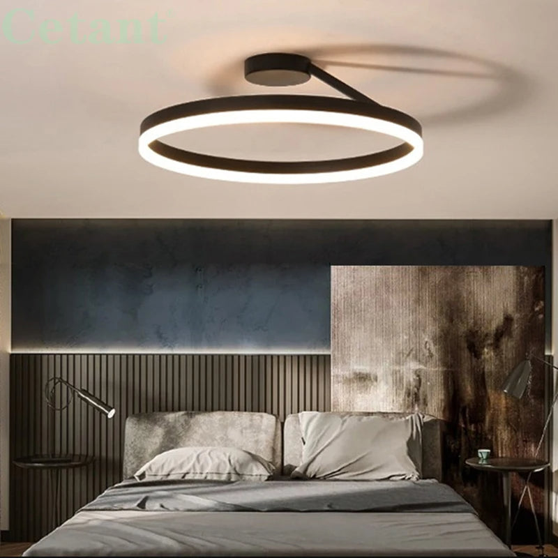 NordicLicht: Lampada da soffitto LED in metallo moderna e minimalista – elegante e luminosa per il soggiorno