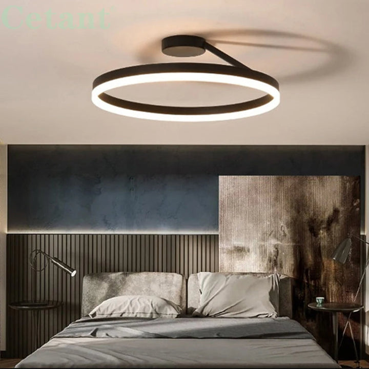 NordicLicht: Lampada da soffitto LED in metallo moderna e minimalista – elegante e luminosa per il soggiorno