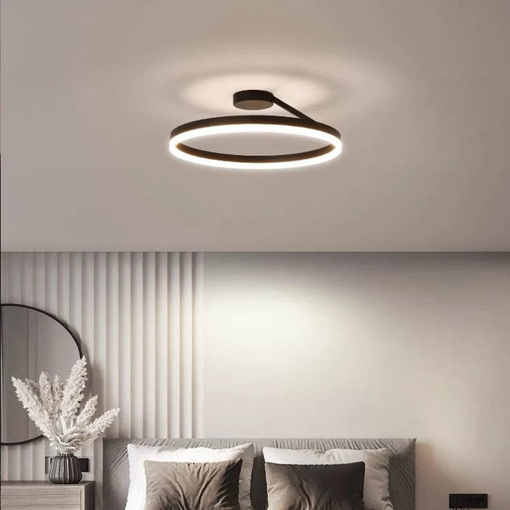 NordicLicht: Lampada da soffitto LED in metallo moderna e minimalista – elegante e luminosa per il soggiorno