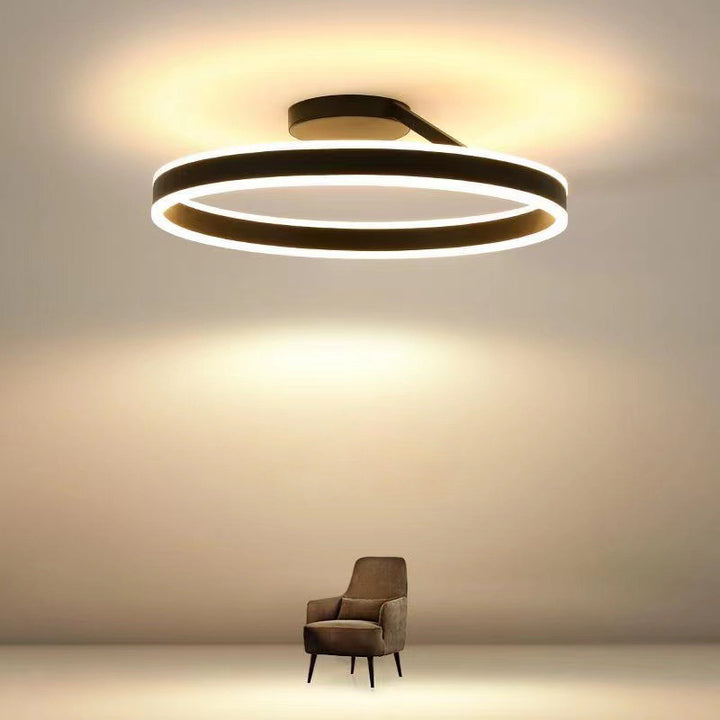 NordicLicht: Lampada da soffitto LED in metallo moderna e minimalista – elegante e luminosa per il soggiorno