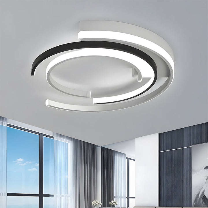 NordischHell: Lampada da soffitto LED moderna e piatta – elegante e funzionale per soggiorno e sala da pranzo