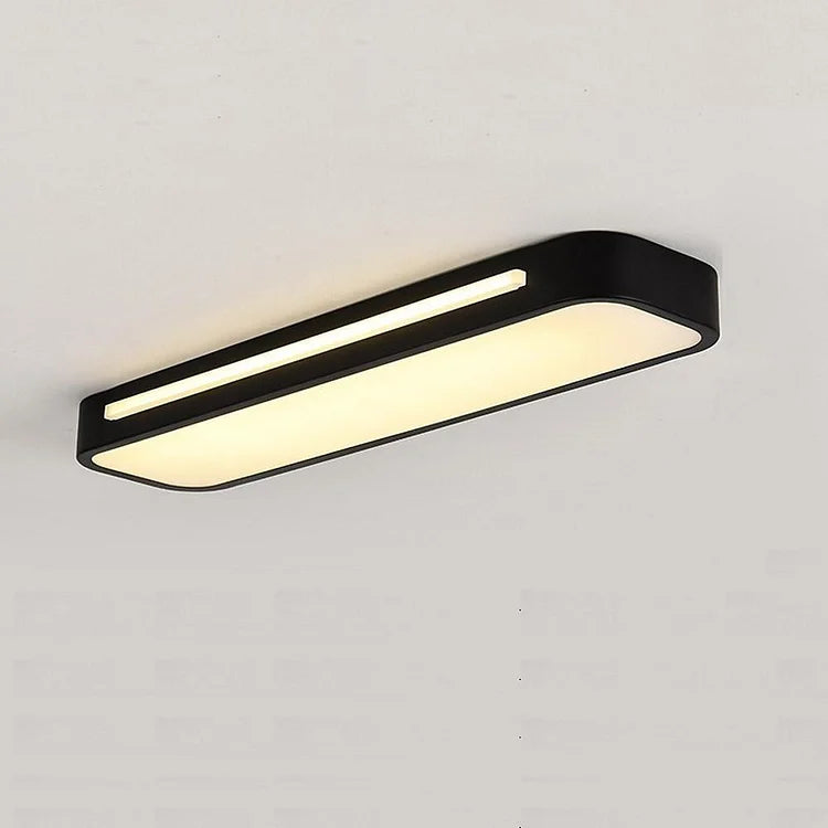 NordischeLinie: Lampada da soffitto LED lunga minimalista – moderna e stilosa per sala da pranzo e soggiorno
