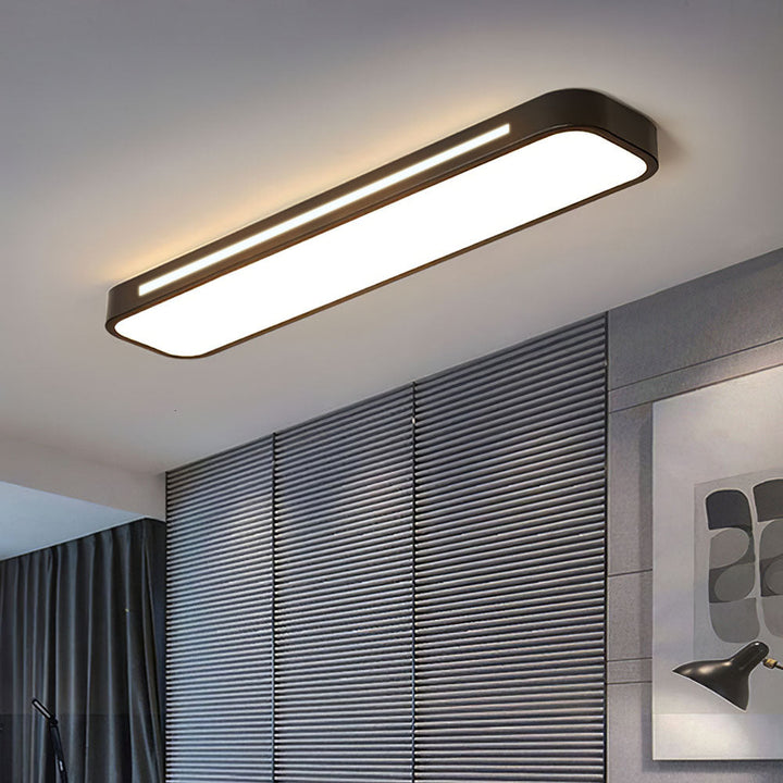 NordischeLinie: Lampada da soffitto LED lunga minimalista – moderna e stilosa per sala da pranzo e soggiorno