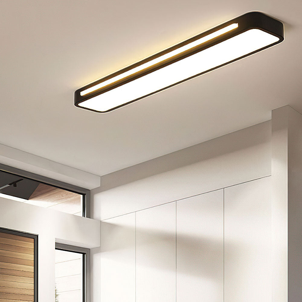 NordischeLinie: Lampada da soffitto LED lunga minimalista – moderna e stilosa per sala da pranzo e soggiorno