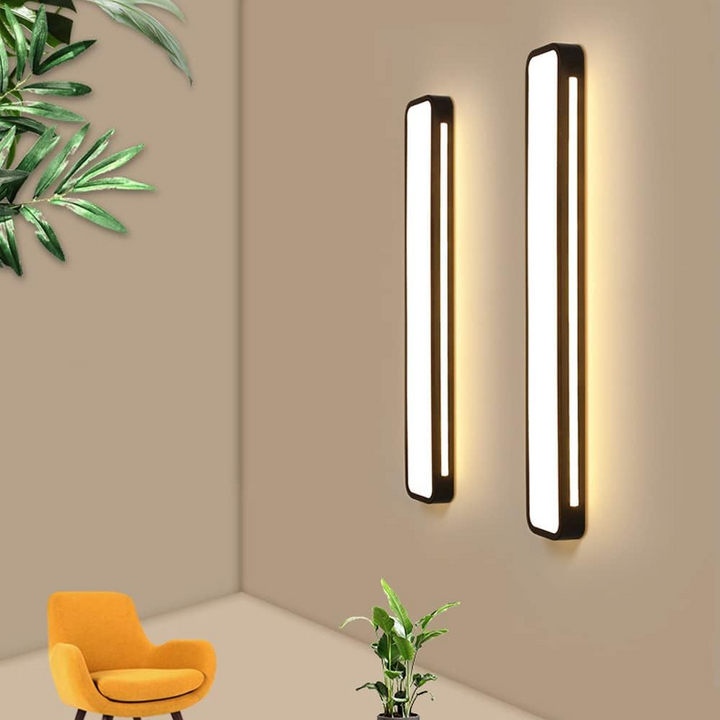 NordischeLinie: Lampada da soffitto LED lunga minimalista – moderna e stilosa per sala da pranzo e soggiorno
