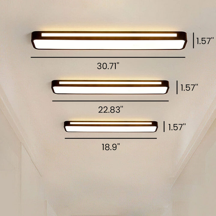 NordischeLinie: Lampada da soffitto LED lunga minimalista – moderna e stilosa per sala da pranzo e soggiorno