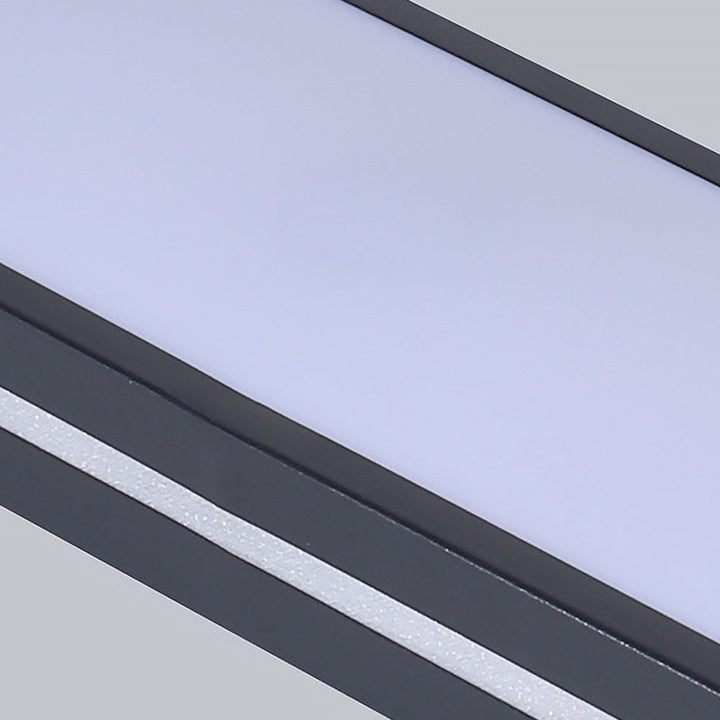 NordischeLinie: Lampada da soffitto LED lunga minimalista – moderna e stilosa per sala da pranzo e soggiorno