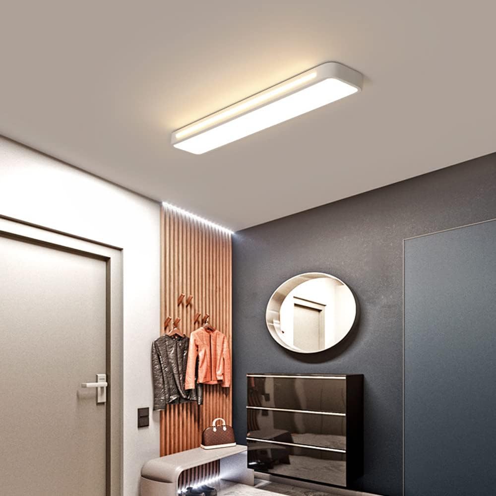 NordischeLinie: Lampada da soffitto LED lunga minimalista – moderna e stilosa per sala da pranzo e soggiorno
