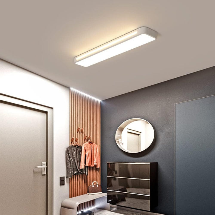 NordischeLinie: Lampada da soffitto LED lunga minimalista – moderna e stilosa per sala da pranzo e soggiorno