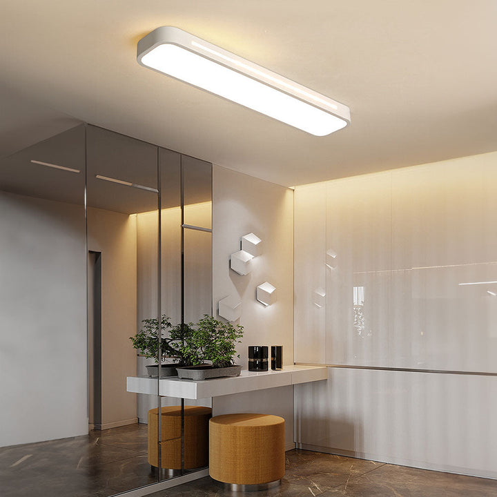NordischeLinie: Lampada da soffitto LED lunga minimalista – moderna e stilosa per sala da pranzo e soggiorno