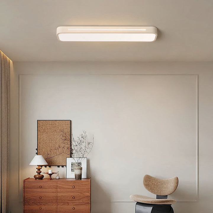 NordischeLinie: Lampada da soffitto LED lunga minimalista – moderna e stilosa per sala da pranzo e soggiorno