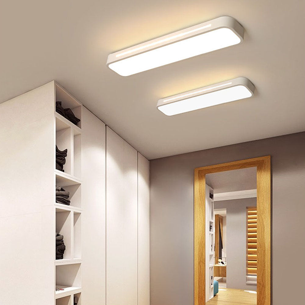 NordischeLinie: Lampada da soffitto LED lunga minimalista – moderna e stilosa per sala da pranzo e soggiorno