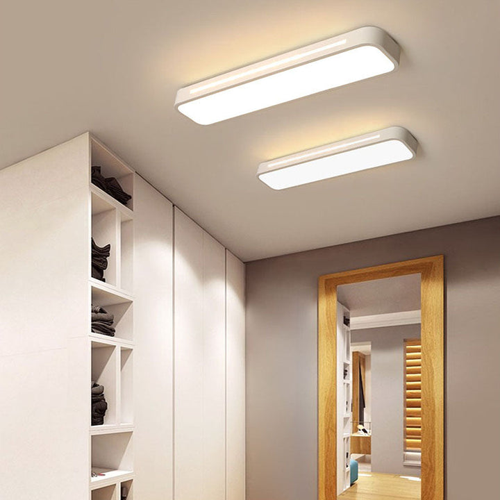 NordischeLinie: Lampada da soffitto LED lunga minimalista – moderna e stilosa per sala da pranzo e soggiorno