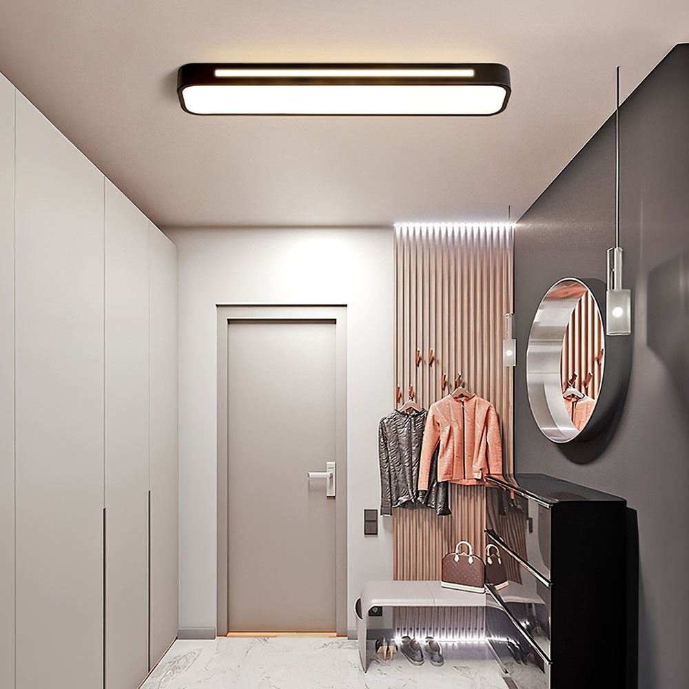 NordischeLinie: Lampada da soffitto LED lunga minimalista – moderna e stilosa per sala da pranzo e soggiorno