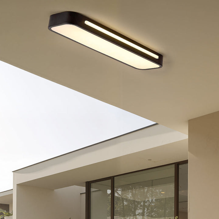 NordischeLinie: Lampada da soffitto LED lunga minimalista – moderna e stilosa per sala da pranzo e soggiorno